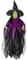 Horror-Shop Halloween Hexe mit Leuchtaugen & Sound als Klassische Hängefigur für Halloween & Walpurgisnacht 87cm