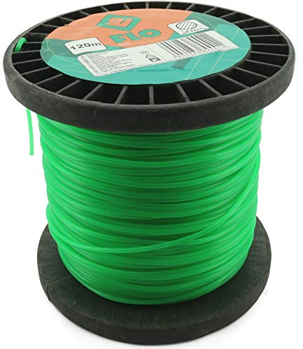 Mähfaden 2 mm 120 Meter Rund grün Rasen Trimmer Mäh Faden für Trimmer-Spulen