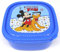 TDL Disney Mickey Mouse Caja De Almuerzo - Licenciado Oficialmente - 13.5 x 13.5 x 6 cm - Sin PVC - PP El Plastico - Sandwich Box