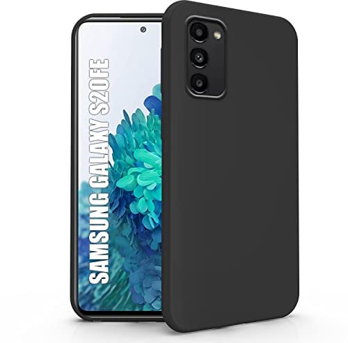 N NEWTOP Cover Compatibile per Samsung Galaxy S20 FE, Custodia TPU SOFT Gel Silicone Ultra Slim Sottile Flessibile Case Posteriore Protettiva (Nera)
