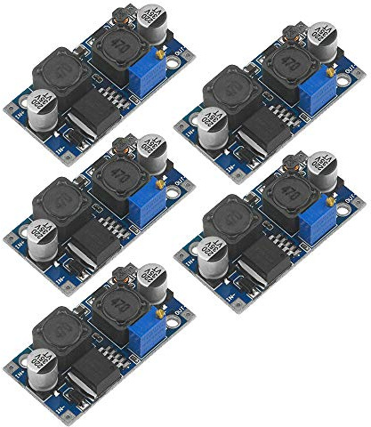 5 Stück XL6009 DC-DC Buck Boost Spannungswandler Power Modul 4 A 400 kHz einstellbares Step-Down-Schalter-Modul 3,8–30 V auf 1,25–35 V Netzteilmodul für Solarpanel