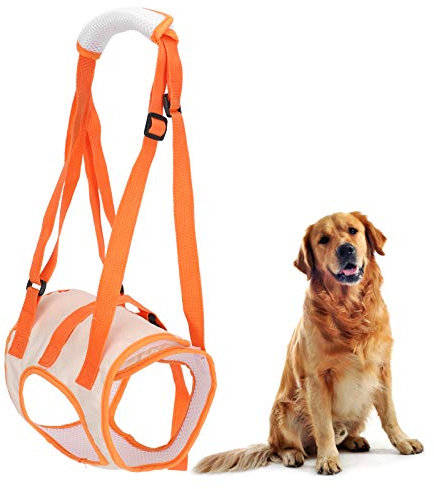 Hundegeschirr Tragehilfe Hunde Gehhilfe Hundelift Harness Verstellbares Hüftstützgeschirr bei Altersschwäche Behinderungen Rehabilitation(S)
