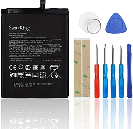 SwarKing Ersatz Akku Kompatibel mit Redmi Note 8 Pro 2015105, M1906G7I, M1906G7G BM4J with Toolkit