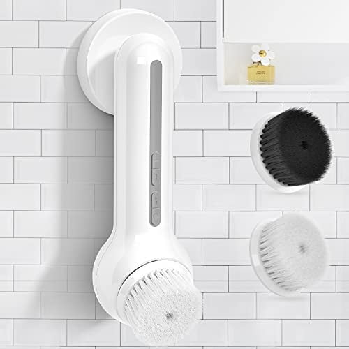 Gesichtsreinigungsbürste,TOUCHBeauty Gesichtsbürste Elektrische Wasserfest Reinigungsbürste Gesicht mit 2 Bürstenkopf,6 Stufigen Rotations für Haut Tiefenreinigung,Aufladbar