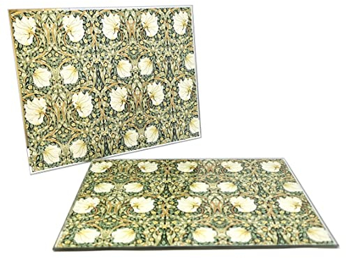 The Leonardo Collection Lot de 2 sets de table en verre William Morris Pimpernell