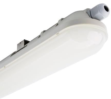 LEDKIA LED Feuchtraumleuchte 150cm 48W IP65 Verbindbar 6500K Kaltweiß