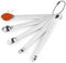 Mini Measuring Spoons Set of 5 - Stainless Steel Small Tiny Measuring Spoons: Tad 1/4, Dash 1/8, Pinch 1/16, Smidgen 1/32, Drop 1/64 for Home Kitchen Baking Cooking