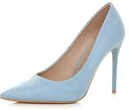 AJVANI high Heel Pointed Court Smart Party Work Shoes Pumps Size 5 38