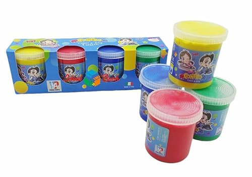 Me contro Te Kindergartenrucksack mit 4 Fingerfarben