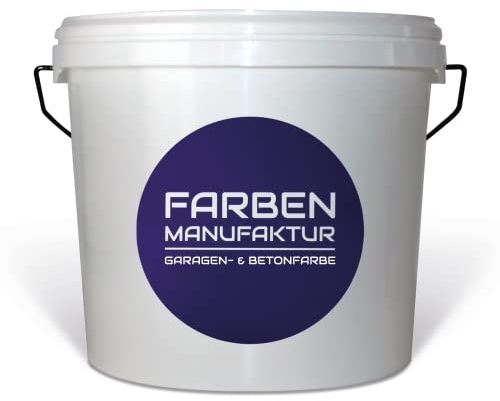 Farben Manufaktur Betonfarbe Garagenbodenfarbe Bodenbeschichtung Kellerfarbe Fußbodenfarbe grau Töne 1/2/5L, Größe: 1L, Farbe: silbergrau