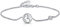 Amberta Damen 925 Sterling Silber Reise Armband: Weltkarte Charme und Zirkonia Armband