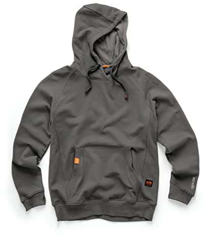 Scruffs Mens Eco Worker Hoodie, Graphite, XXL UK