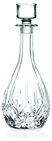 Glass Wine Decanter with Stopper - Carafe - for Red - White - Wine - Crystal Glass 30 Oz. - Made in Europe - by Barski