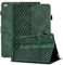 Vkooer Funda para iPad 9.7 2018/2017 (iPad 6ª/5ª Generación) Carcasa iPad Air 2/Air Funda Protectora con Soporte y Auto-Sueño/Estela, iPad 9.7 Smart Case con Patrón Cuadros, Verde Oscuro