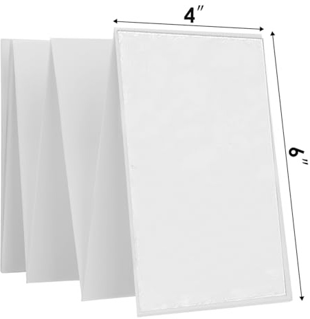 YOUHOOL Adressetiketten Weiße klebrige Porto Paket Etiketten 102mmX152mm 4X6 Leere selbstklebende Aufkleber druckbare Etiketten Fanfold für Tintenstrahldrucker Laserdrucker