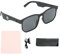 VBESTLIFE Intelligente Brille, Leichte Bluetooth 5.0-Brille für Teenager, Erwachsene, Telefonanrufe, Gespräche, Musik Hören (Schwarz)