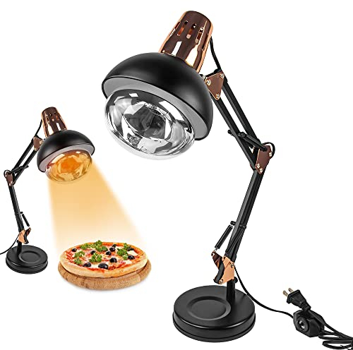 DUEBEL Chauffe-nourriture/lampe chauffante - Solution parfaite pour buffet et restauration pour garder les aliments au chaud, idéale pour les fêtes, les vacances et les stands de concession