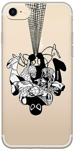 ERT GROUP mobile phone case for Iphone 7/8/ SE 2/ SE 3 original and officially Licensed Marvel pattern Spider Man 043 optimally adapted to the shape of the mobile phone, partially transparent