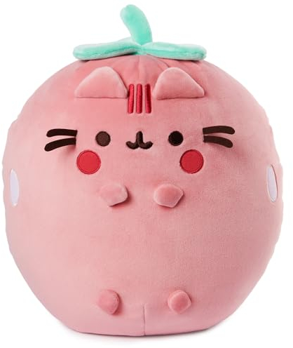 GUND Pusheen - Peluche Squisheen con aroma a fresa, juguete blando para edades de 8 años en adelante, rosa, 11 pulgadas