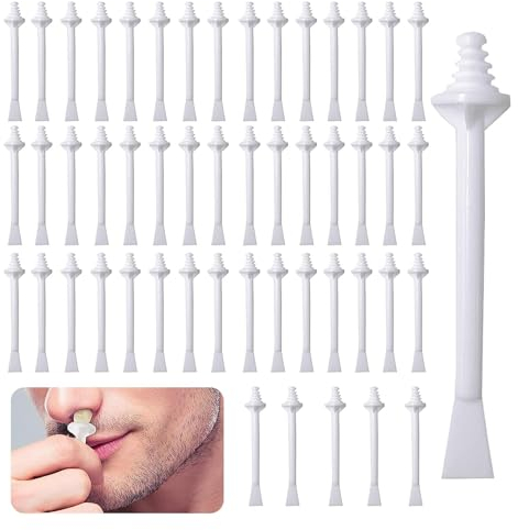 QHFlashbuy Nasenwachs Stäbchen 100 Stück Nasenhaar Wachs Sticks,Nasenhaarentferner,Wachsstäbchen Applikatoren für Nasenlochreinigung und Nasenhaarentfernung