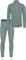normani Herren Thermounterwäsche-Set 100% Merinowolle Pullover mit YKK-Reißverschluss und Thermounterhose Farbe Blau Größe XL/54