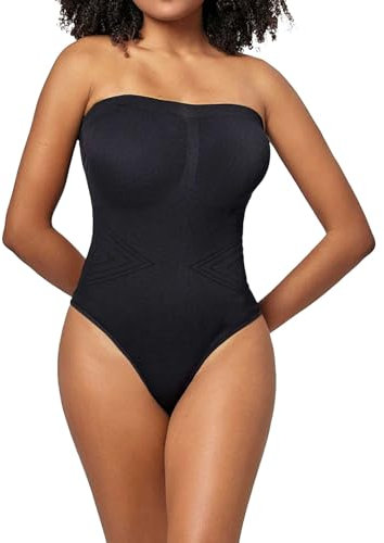 Body sans bretelles pour femme enceinte - Sans coutures - Avec bretelles amovibles, Noir , L