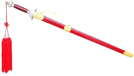 FixtureDisplays® 38 X 4 X 0.9 Tai Chi Sword Set for Beginners, Tai Chi Chinese Kung Fu Martial Arts for Exercises, High Carbon Steel Sword with Scabbard, Carrying Bag & Chinese Knot Tassel 21956-NPF