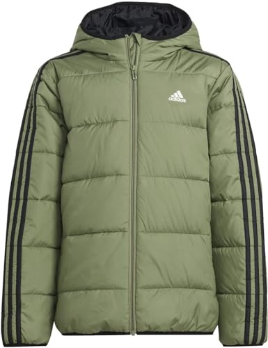 adidas Kids Essentials 3S Jacket Juniors Green/Black 13-14 Years