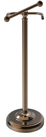 WZKALY Support de papier toilette en bronze sur pied, design pivotant et base lestée stable en acier inoxydable SUS304 pour salle de bain (méga rouleau)