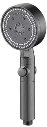High-Pressure Showerhead with 8 Spray Modes Handheld Shower Head for Home Bath A Key Stop Function Multifunctional Shower Head (Gray)