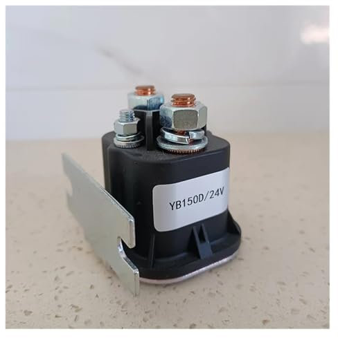 HUAYONGSS Die Installation ist einfach, leicht und schnell! YB100D 150D 24 V 100A 150A Pumpenschütz 24 Volt 100 150 Ampere Hubmagnet Relais Stapler Hubwagen Teile Traktor Caravan(YB150D 150A)