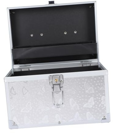 Parliky 1pc Pedicure Kit Travel Accesories Jewelry Organizer Tray Technician Accessory Portable Makeup Organizer Jewelry Organizer Clear Makeup Storage Case Aluminum Cosmetic Suitcase