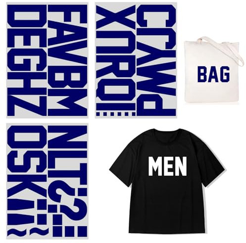 4 Inch Iron On Heat Transfer Letters Alphabets Fabric Vinyl DIY for Sport Jerseys T Shirts Clothes Slogan Printing Crafts Decoration (Blue)