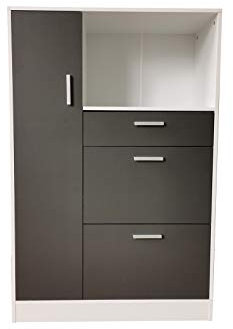 HTI living Küchenschrank Weiß-Grau Blanca L Mehrzweckschrank
