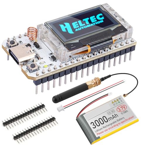 ESP32 LoRa V3 Module Board with 3000mAh Battery Set - with 868MHz Antenna and SX1262 LoRa V3 Devices for Meshtastic Ar duino LoRawan IOT