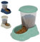 CAT CENTRE Smarty Snacker Bowl 1.5L Automatic Gravity Dry Food Dispenser Snacks Dog Rabbit Small Animal Premium Pet Supplies Kittens Healthy Feeder Green