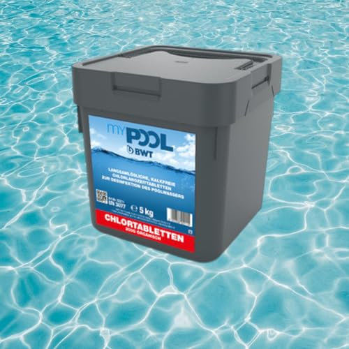 zbs24 Chlor Pool Tabs 200gr. mit Langzeitwirkung, Tabletten im 5 kg Eimer - Chlordepot