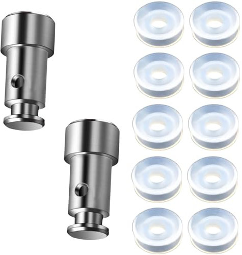 Hinapan Válvula de flotador de repuesto universal con 10 juntas de silicona, válvula de vapor para olla a presión, piezas de repuesto para ollas a presión