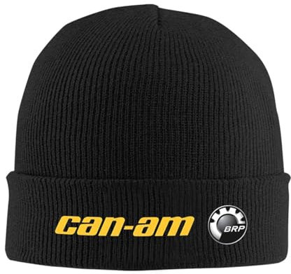 HEBUOUI Herren Bean Hat für Winter Wärme BRP Moto Racing Canam Strickmütze Mützen Winter Hüte Warm Unisex Neue Kappe für Männer Frauen Geschenk
