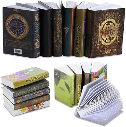 Kann Geöffnet Werden 50 STK Miniatur Zubehör Bücher Miniatur Puppenhäuser | Bücher Zubehör Zur Dekoration Miniatur Buchspielzeug Geeignet Für Wohnzimmer Bibliothek Und Arbeitszimmer