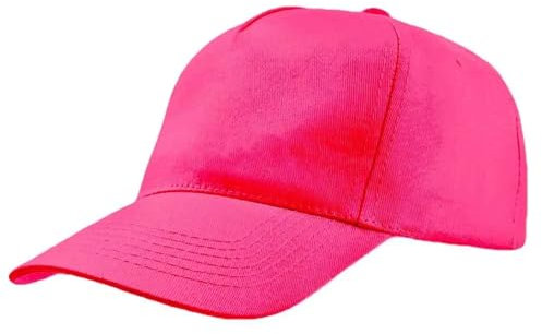 Mr. Gadgets Chapeau unisexe avec visière - Réglable 100% Coton - Padel Baseball Tennis Sport et Loisirs, rose fluo, Taille Unique
