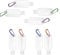 XcnPer 8Pcs Hand Sanitiser With Clip, Travel Bottles For Toiletries 50ml, 4 Squeeze + 4 Spray Bottles, Leak-Proof Design, Portable Liquid Containers For Sanitizers, Shampoo, Lotion