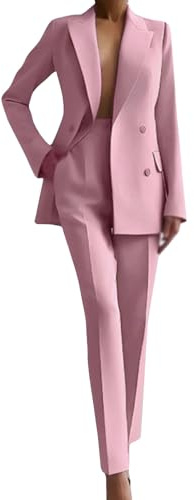 Elegante 2-teilige Hosenanzüge, Blazer und Hose, Business-formelle Arbeitsanzüge für Frauen, Büroarbeits-Outfits