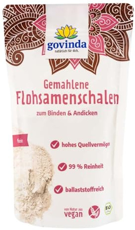 Govinda Flohsamenschalen, gemahlen, 170g