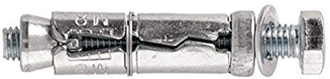 Molly m40810-xj Tornillos de expansión con tornillo M8, gris, juego de 10 piezas