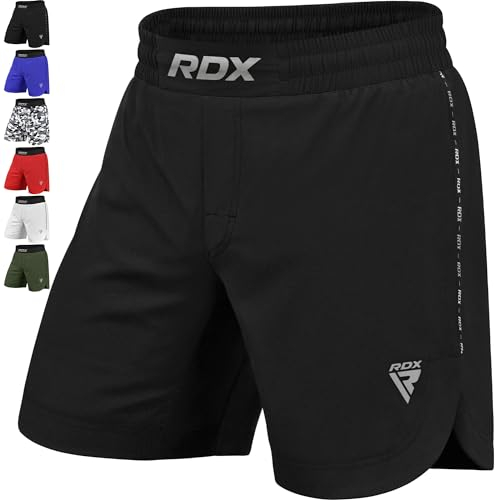 RDX MMA Short pour d'Entraînement et Kick Boxe - Parfait Grappling, Sparring, Arts Martiaux, Cage Fight - Shorts pour BJJ, Muay Thai, Fitness Musculation et Sports de Combat