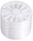 Haofy Plastic Storage Box Plastic Organizer Container Storage Box Compartments Nail Art Decoration Gem Rhinestone Empty Wheel Box Storage Container 6Pcs/Set 12