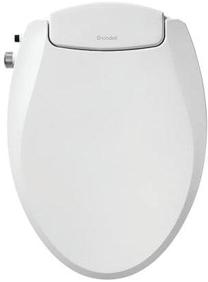 Brondell Bidet WC-Sitz Nicht Elektrisch Swash Ecoseat Passend Für Längliche Toiletten Weiß - Doppeldüsen-System, Umgebungswassertemperatur - Bidet mit einfacher Installation