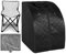 ZONEMEL Tragbare Infrarot-Sauna, 1 Person zu Hause, Ganzkörper-Sauna, individuelles Heim-Spa-Zelt mit Heiz-Fußpolster, verbesserter Saunasessel (L 70 x B 80 x H 95 cm, schwarz)