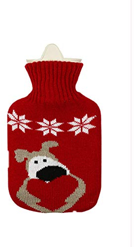 Noun bouillotte 2l Fabricants Spot National Standard Britannique BS Rempli d'eau d'eau en Caoutchouc D'injection d'eau Chaude Tricoté en Peluche Sac d'eau Chaude OEM Personnalisé 2L